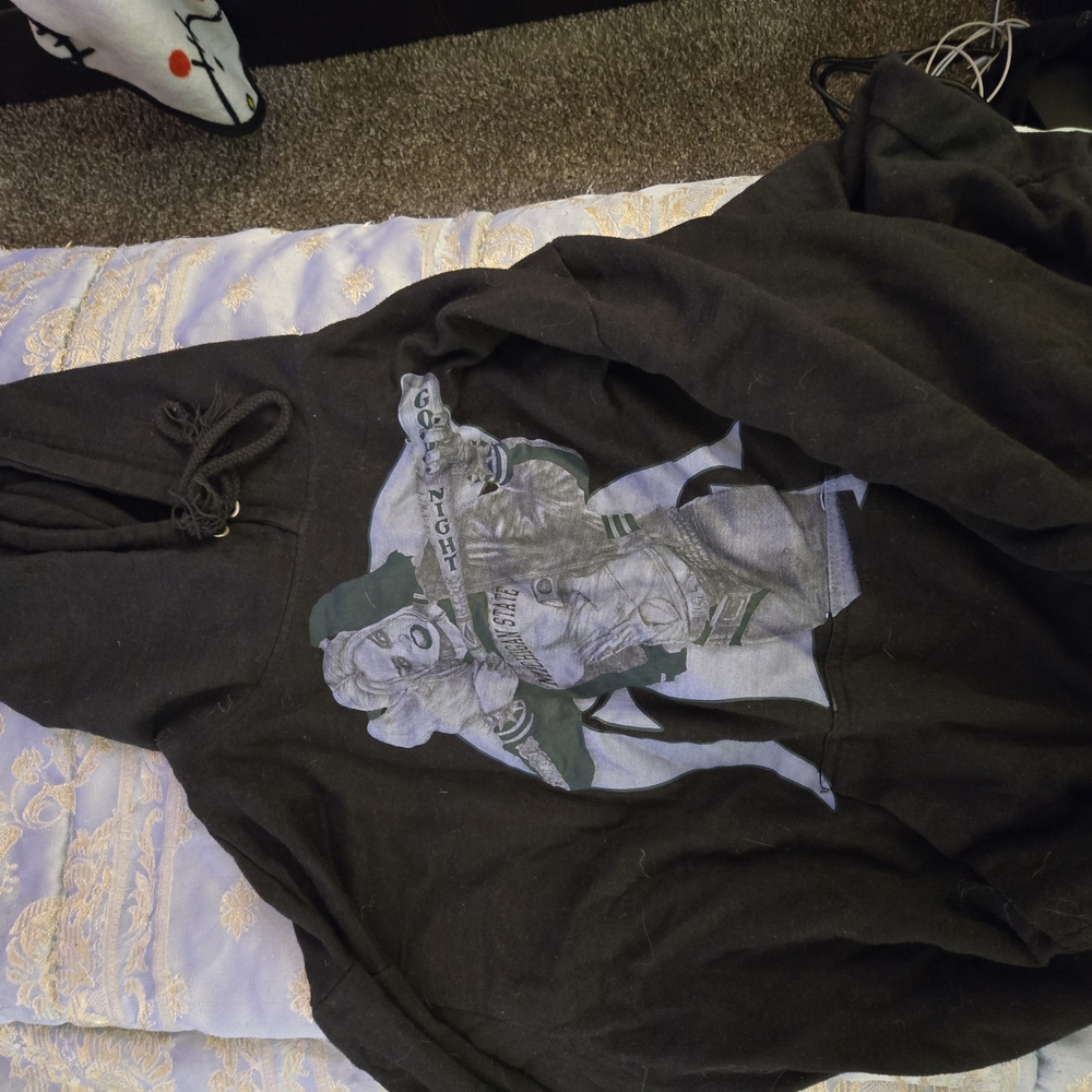 Black MSU Harley Quinn Graphic Hoodie